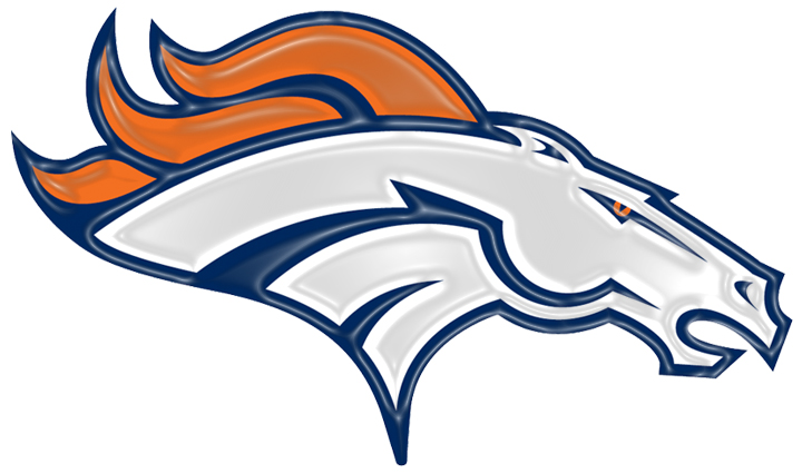 Denver Broncos Plastic Effect Logo iron on paper